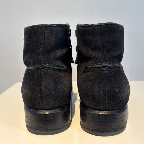 Rag & Bone Aston Suede Leather Short Ankle Biker Boot Size 9.5 - Picture 4 of 13